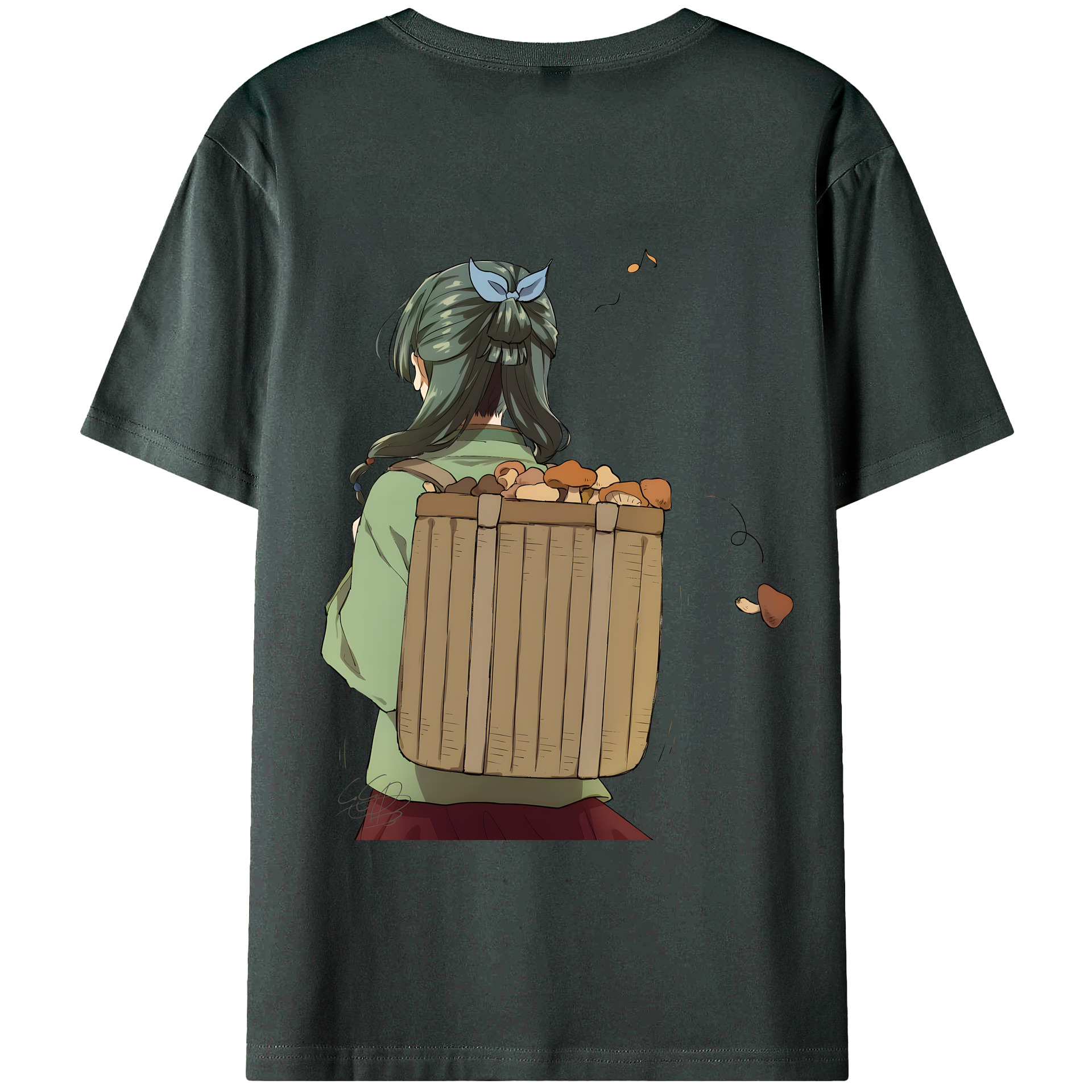 （画像用） 薬屋のひとりごと The Apothecary Diaries 綿100％ メンズ半袖Tシャツ（バックプリント） 通気性